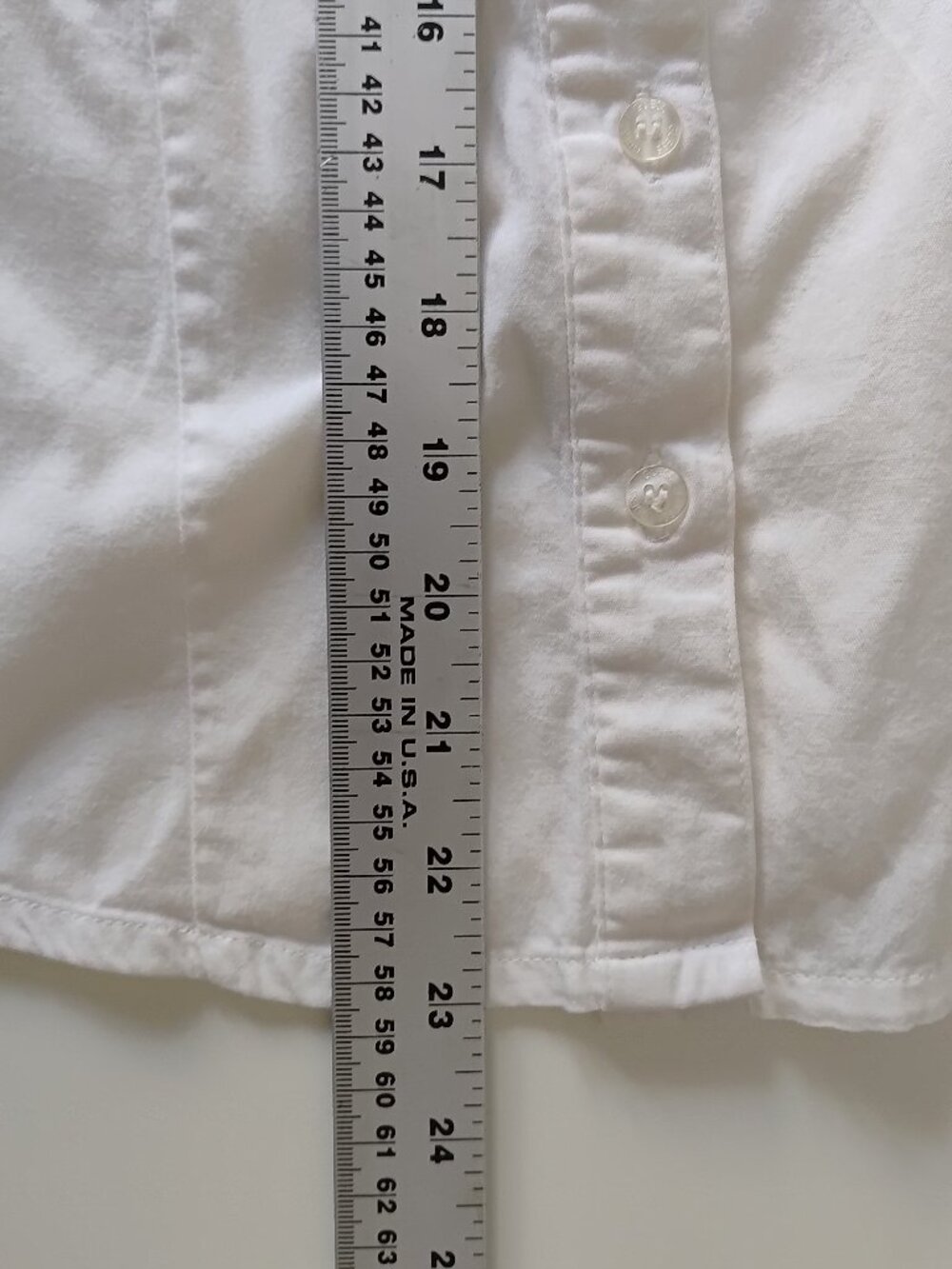 Guess Junior XL (16) Cotton White Long Sleeve Button Down Shirt - Picture 8 of 14